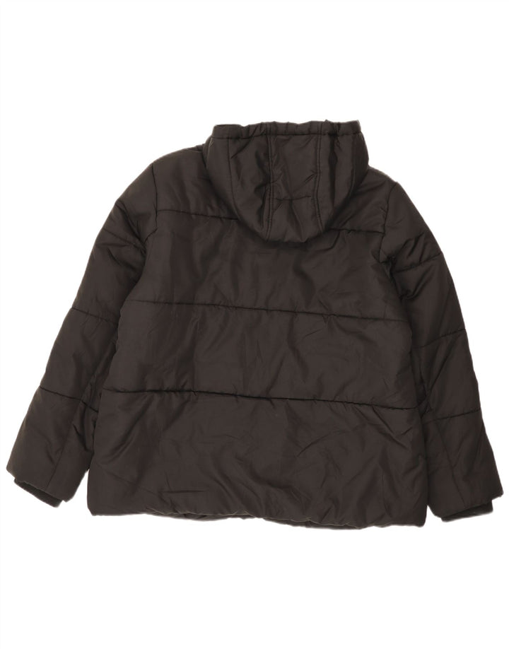 John Lewis Veste matelassée à capuche pour femme UK 16 Large Noir Polyester