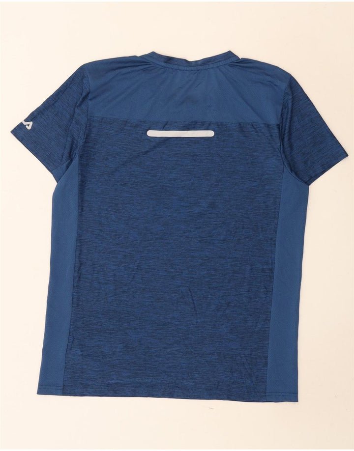 Fila Homme T-Shirt Top Petit Bleu Marine Moucheté Polyester