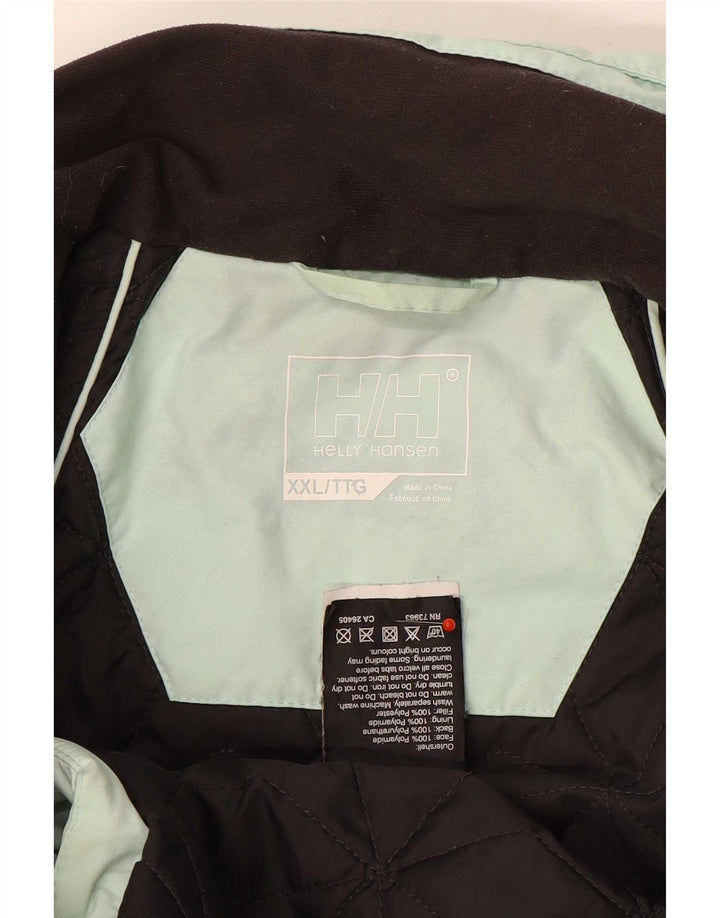 Helly Hansen Veste de ski pour femme UK 20 2XL Turquoise Colourblock Polyamide