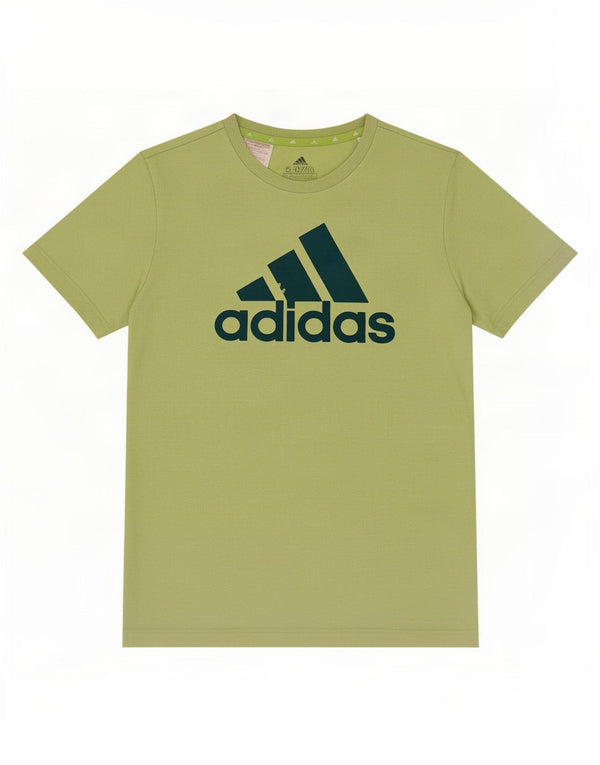 Adidas T-Shirt Graphique Fille 15-16 ans Vert Coton