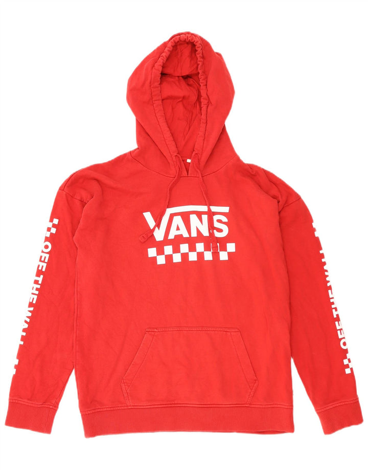 VANS Pull à capuche graphique pour homme en coton rouge moyen