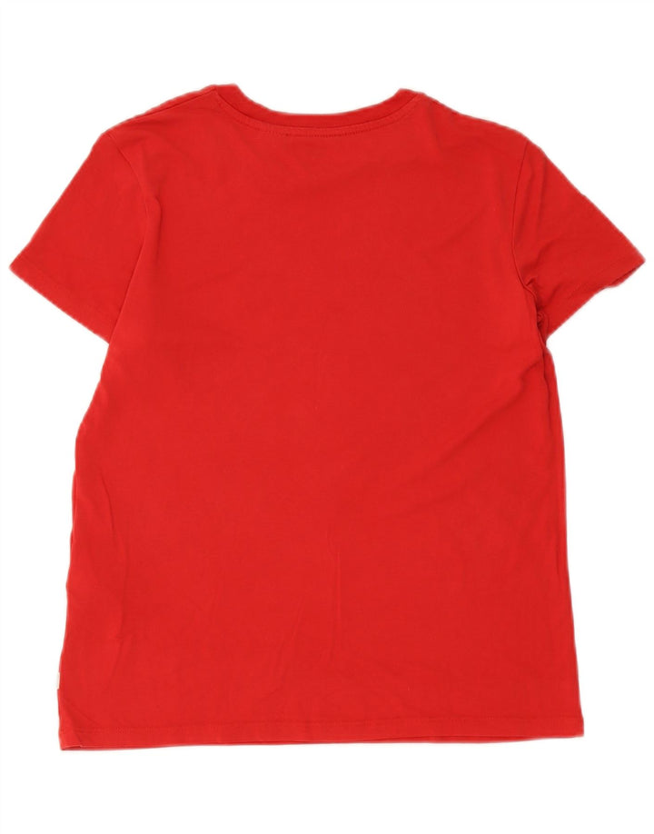 Levi's Tee-Shirt Graphique Femme UK 12 Rouge Moyen Modal