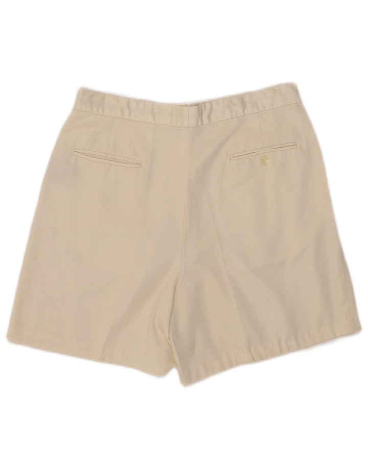 Ralph Lauren Short chino à chevilles pour femme US 12 Large W31 Polyester blanc cassé