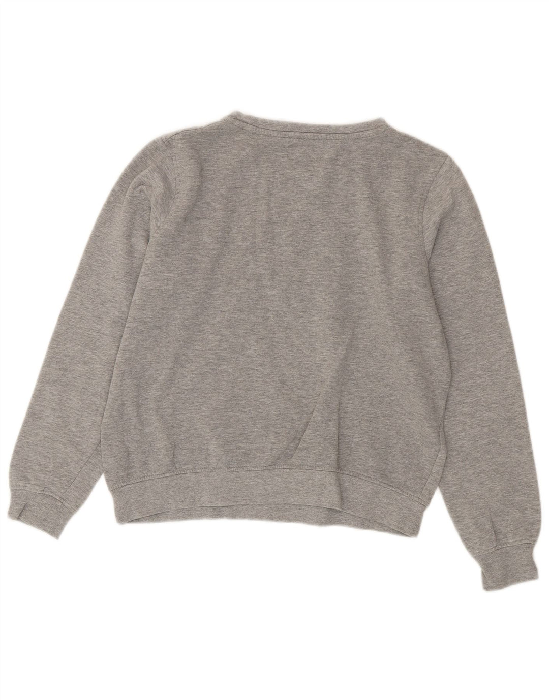 Kappa Sweat-shirt surdimensionné graphique pour femme UK 10 Petit coton gris