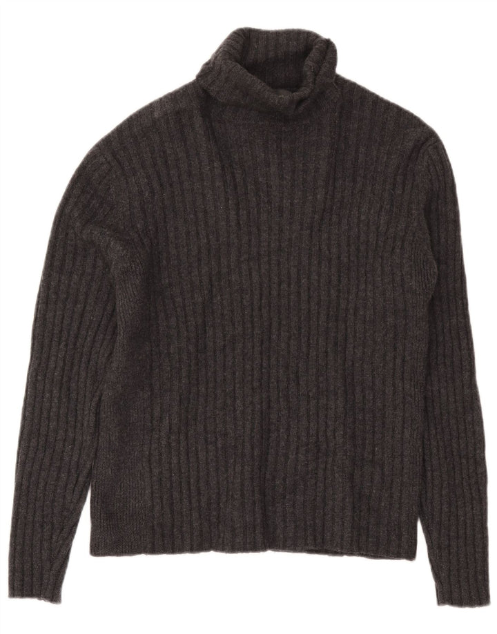 Banana Republic Pull col roulé pour homme en laine gris Taille L