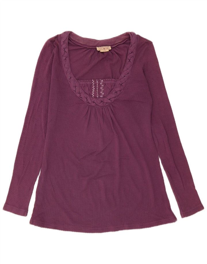 Marlboro Classics Haut à manches longues pour femme UK 14 Large Violet