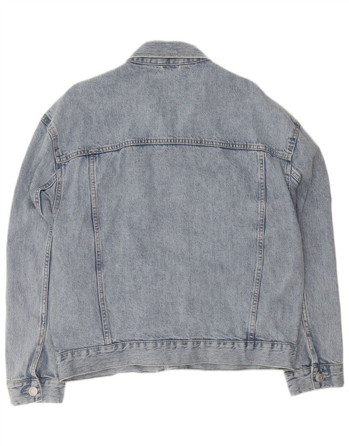 C&A Veste en jean surdimensionnée pour homme UK 40 Large Bleu Coton