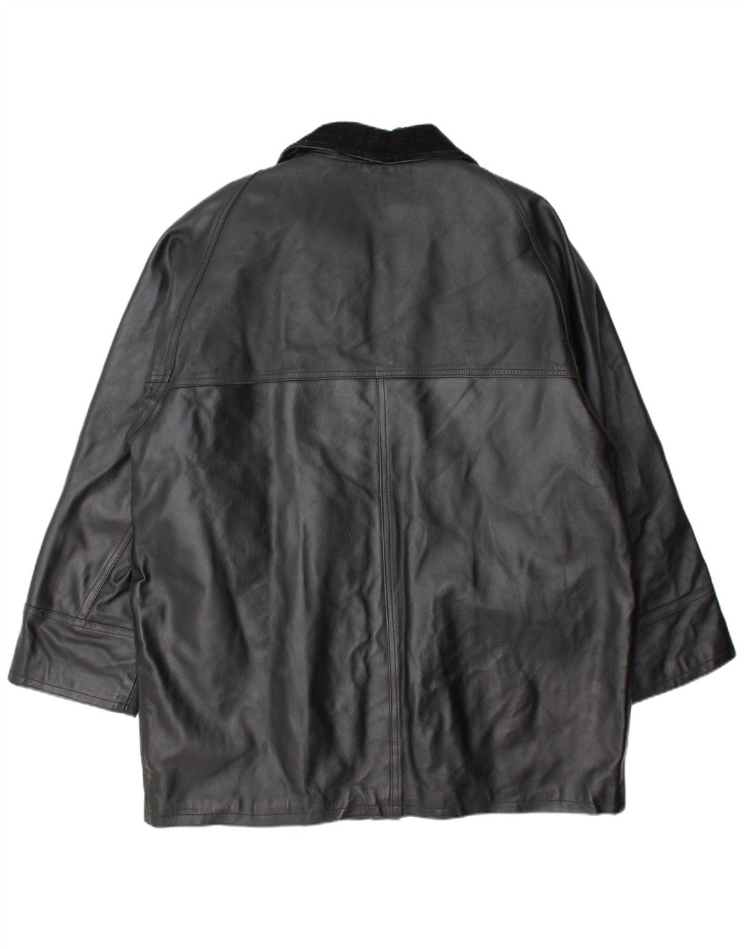 La Griffe Manteau en Cuir Femme IT 54 3XL Cuir Noir