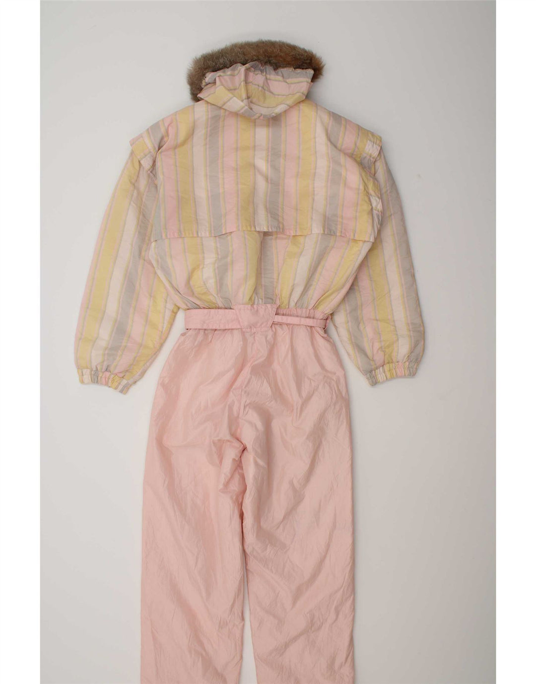 Colmar Combinaison De Ski À Capuche Femme IT 42 Petit Rose Rayé Polyamide