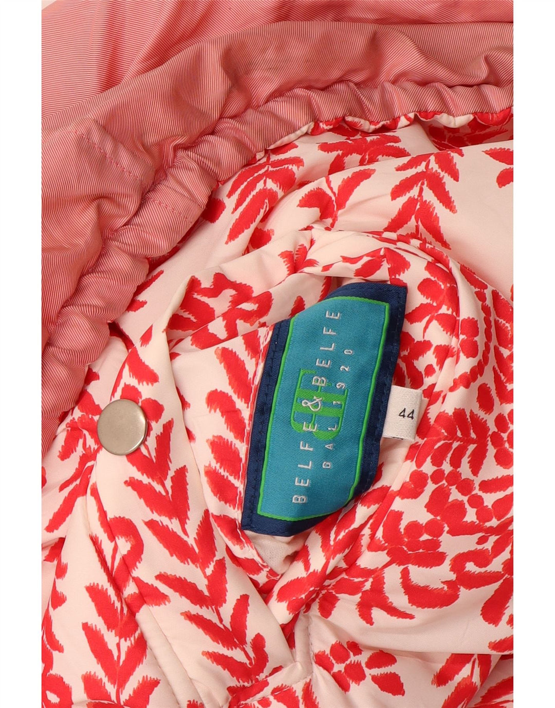 Belfe & Belfe Veste réversible surdimensionnée pour femme IT 44 Rose moyen floral