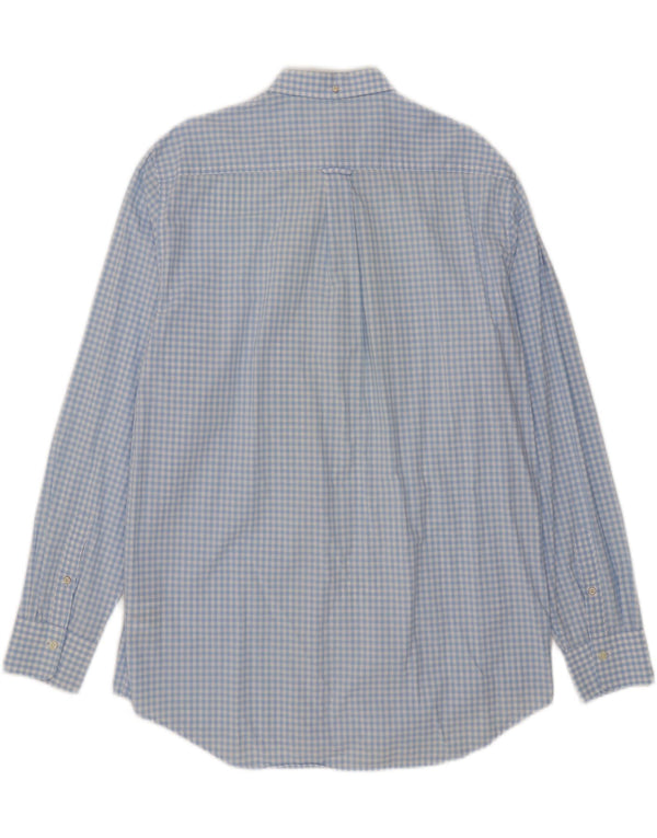 Gant Chemise Regular Fit Homme Taille 45/46 18 2XL Bleu Vichy Coton