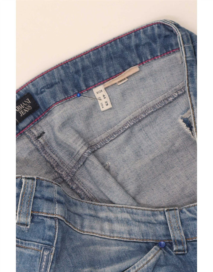 Armani Femme Jean Évasé W28 L27 Bleu