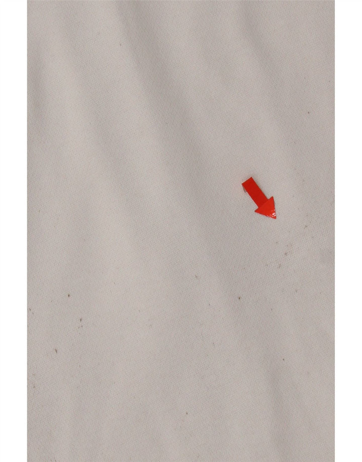 Adidas Pull à capuche zippé graphique pour homme en coton blanc moyen