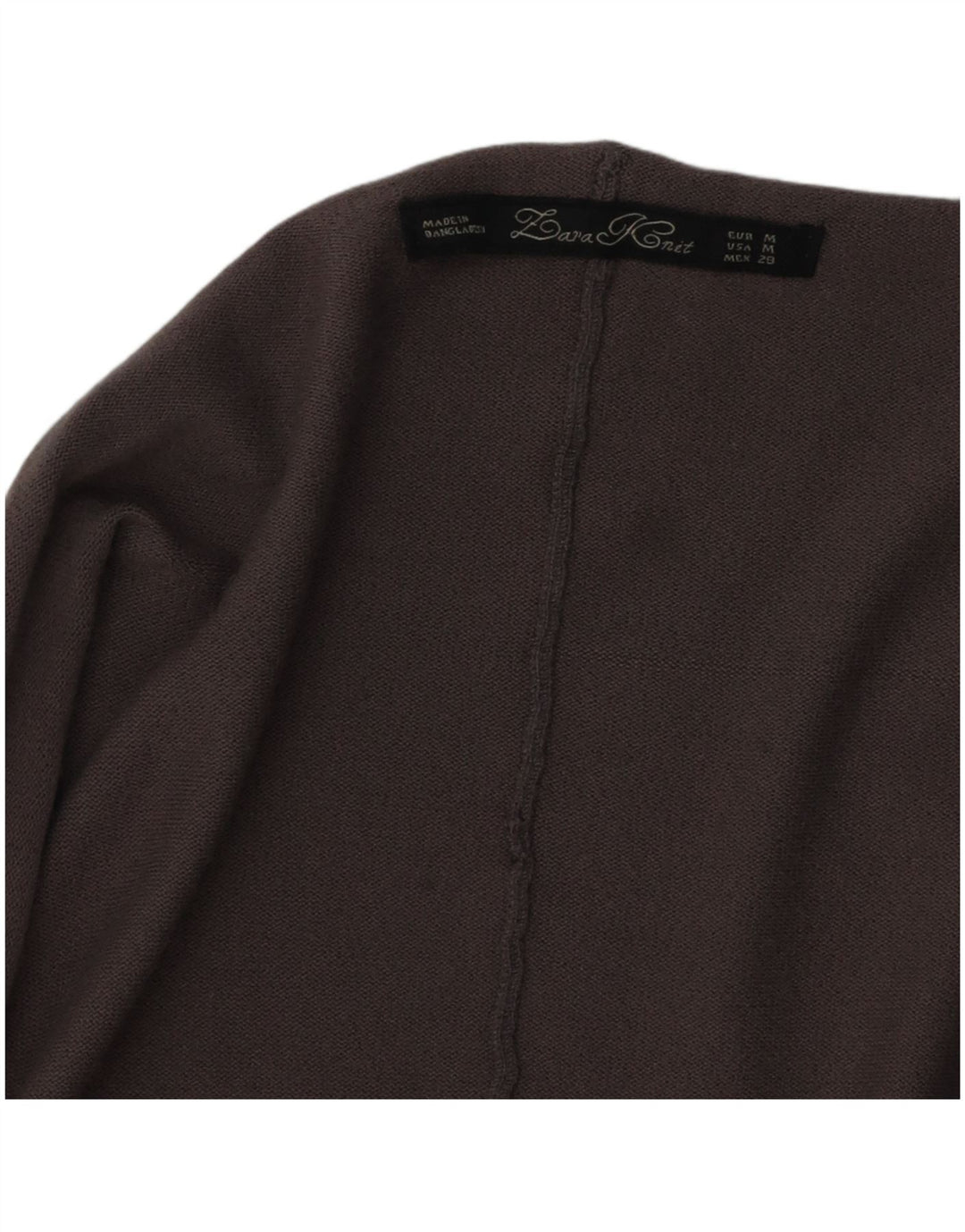 Zara Pull Cardigan Ouvert Femme UK 14 Gris Moyen