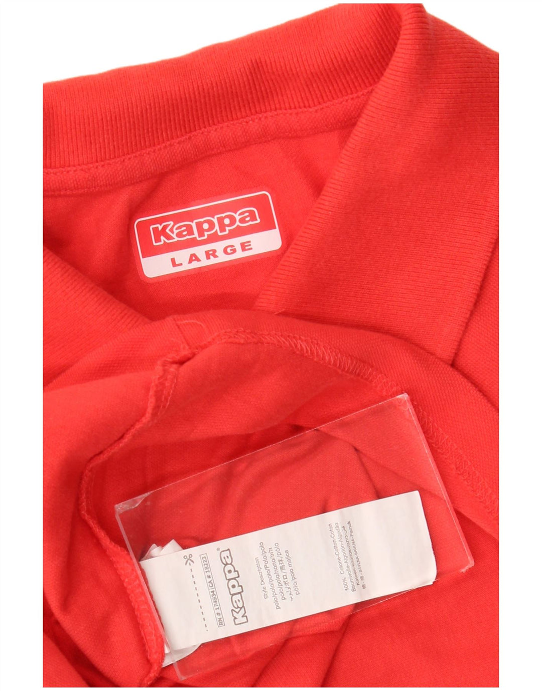 Kappa Polo Homme Grand Rouge Coton