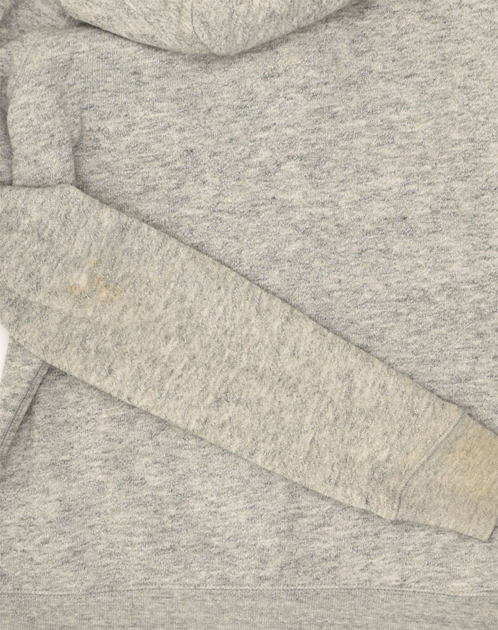 JACK WILLS Womens Zip Hoodie Sweater UK 8 Small Grey Flecked Cotton | Vintage Jack Wills | Thrift | Second-Hand Jack Wills | Used Clothing | Messina Hembry 