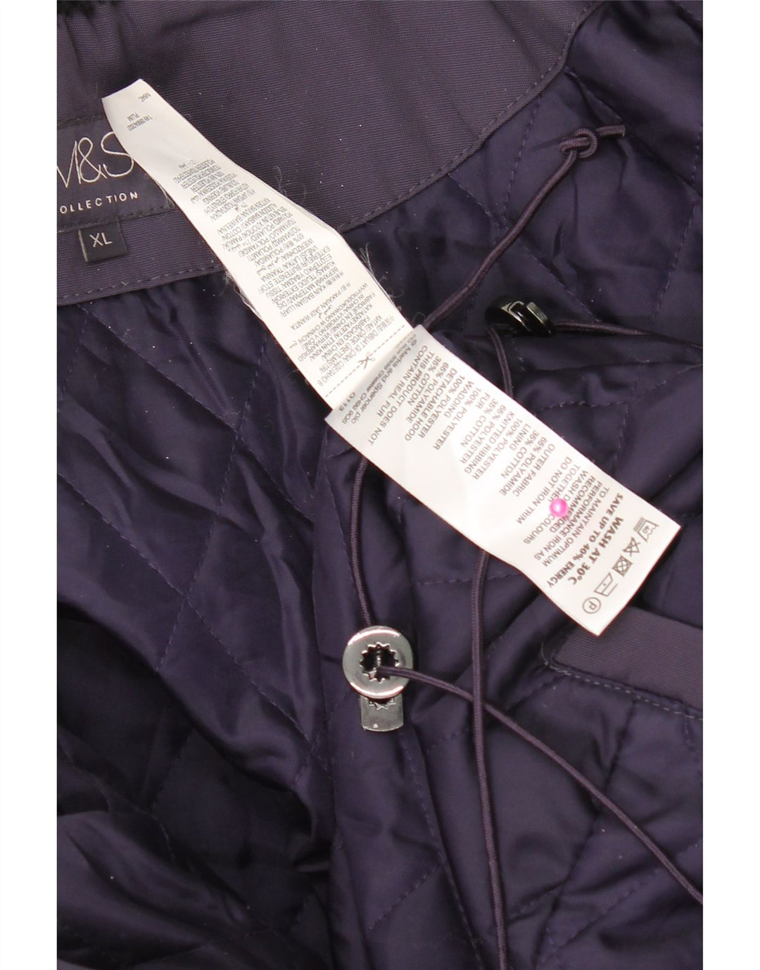 Marks & Spencer Manteau Rembourré Femme UK 18 XL Violet Polyamide