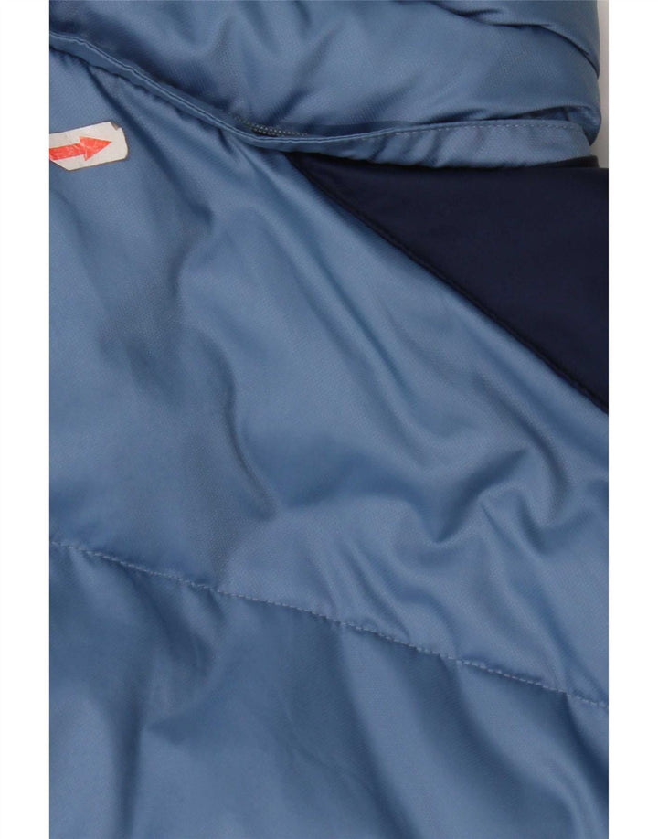 Adidas Veste rembourrée pour homme UK 40 Large Bleu Colorblock Nylon