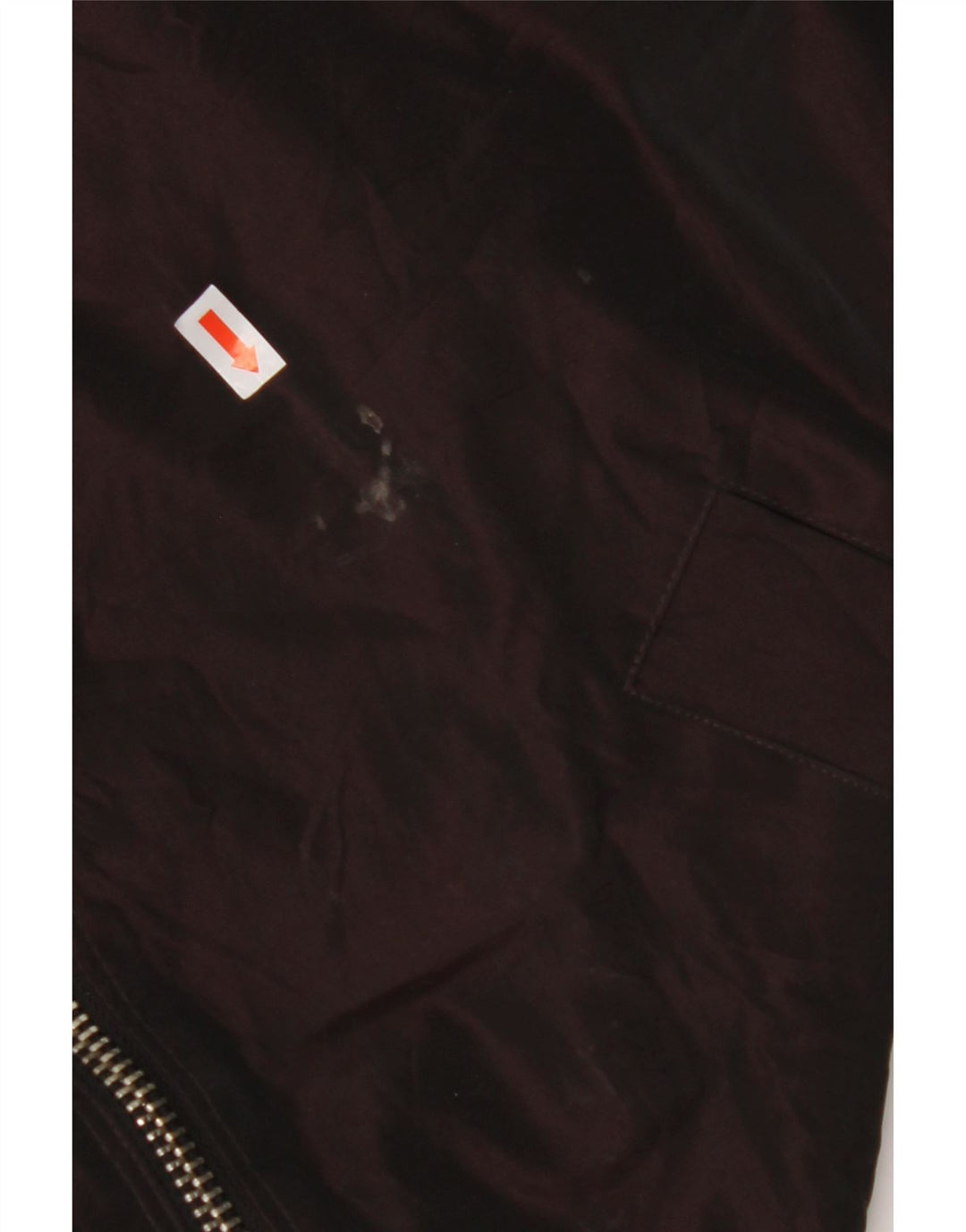 CALVIN KLEIN Veste bomber à capuche surdimensionnée pour femme UK 14 Bordeaux moyen