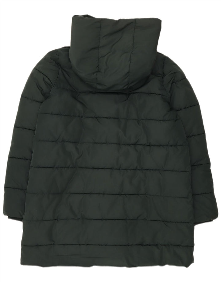 Hobbs Manteau rembourré à capuche pour femme UK 44 Large Vert Polyester