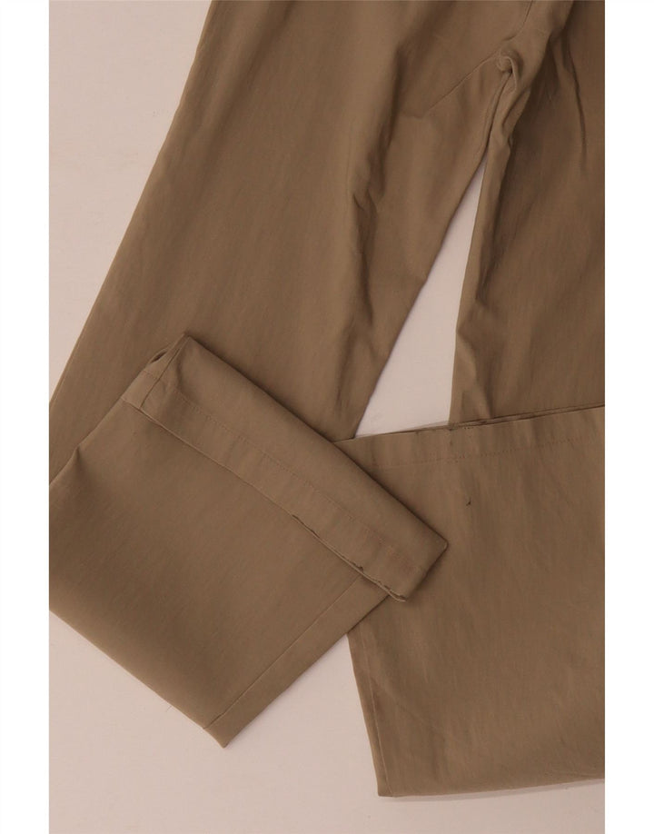 Zara Pantalon décontracté évasé pour femme EU 40 Medium W30 L32 Rayonne Beige