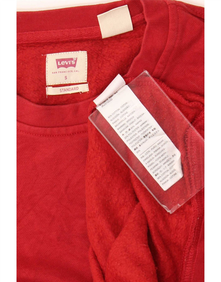 Levi's Sweat-Shirt Standard Homme Rouge Small Coton