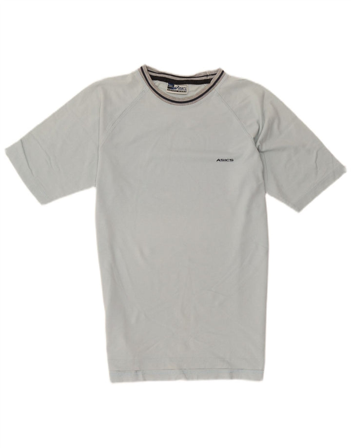 Asics T-Shirt Homme Haut Petit Bleu Rayé Coton