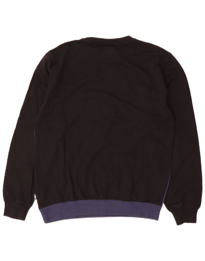 Vans Sweat-shirt pour homme en coton color block Noir Taille S
