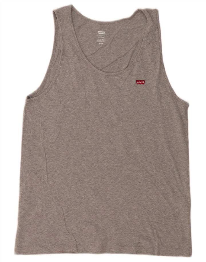 Levi's Débardeur Standard Homme Gris Moyen Flecked Cotton