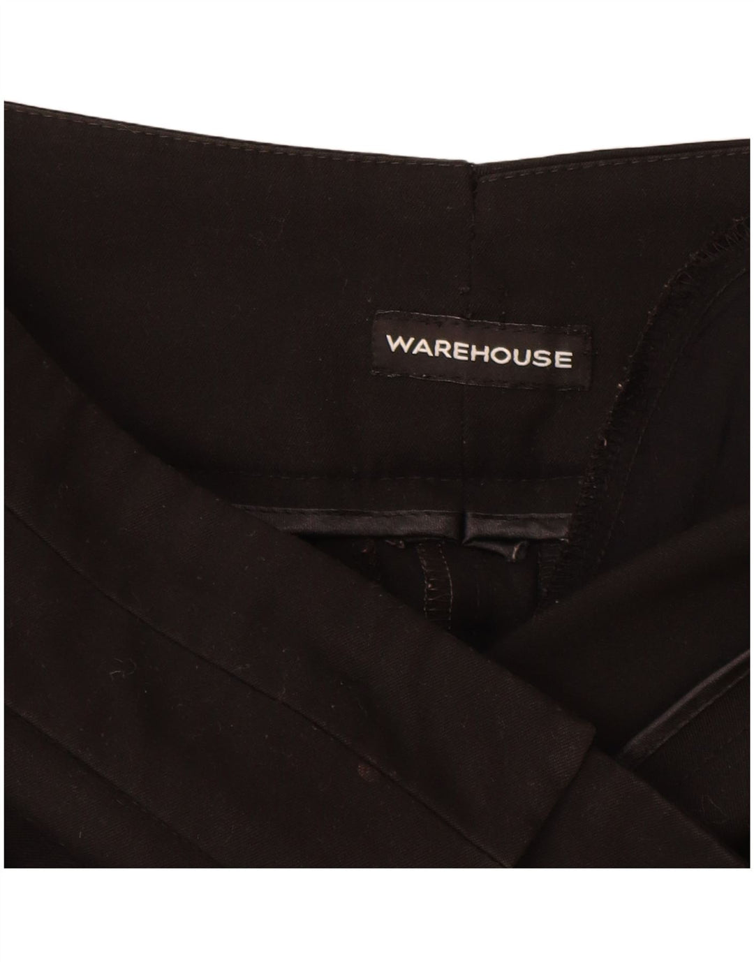 Warehouse Pantalon décontracté pour femme UK 10 Small W28 L30 Noir Polyester
