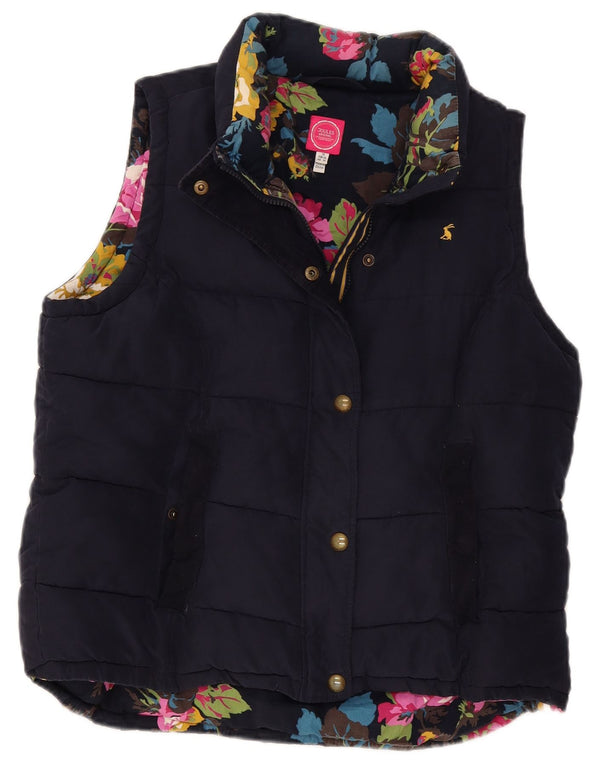 Joules Womens Padded Gilet UK 18 XL Navy Blue Polyester
