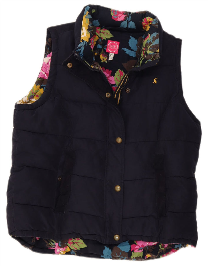 Joules Gilet rembourré pour femme UK 18 XL Bleu marine Polyester