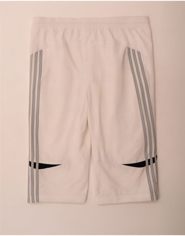 Adidas Bermuda Sport Short Homme Blanc Moyen Polyester Colorblock