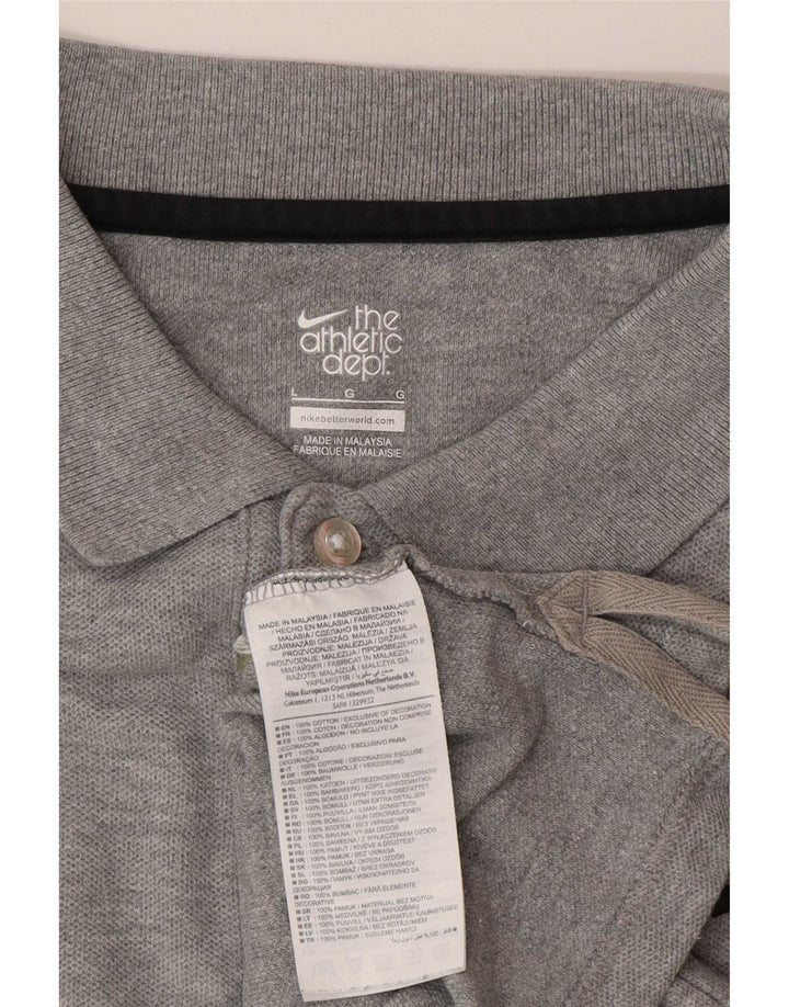 Nike Polo Homme Grand Gris Coton