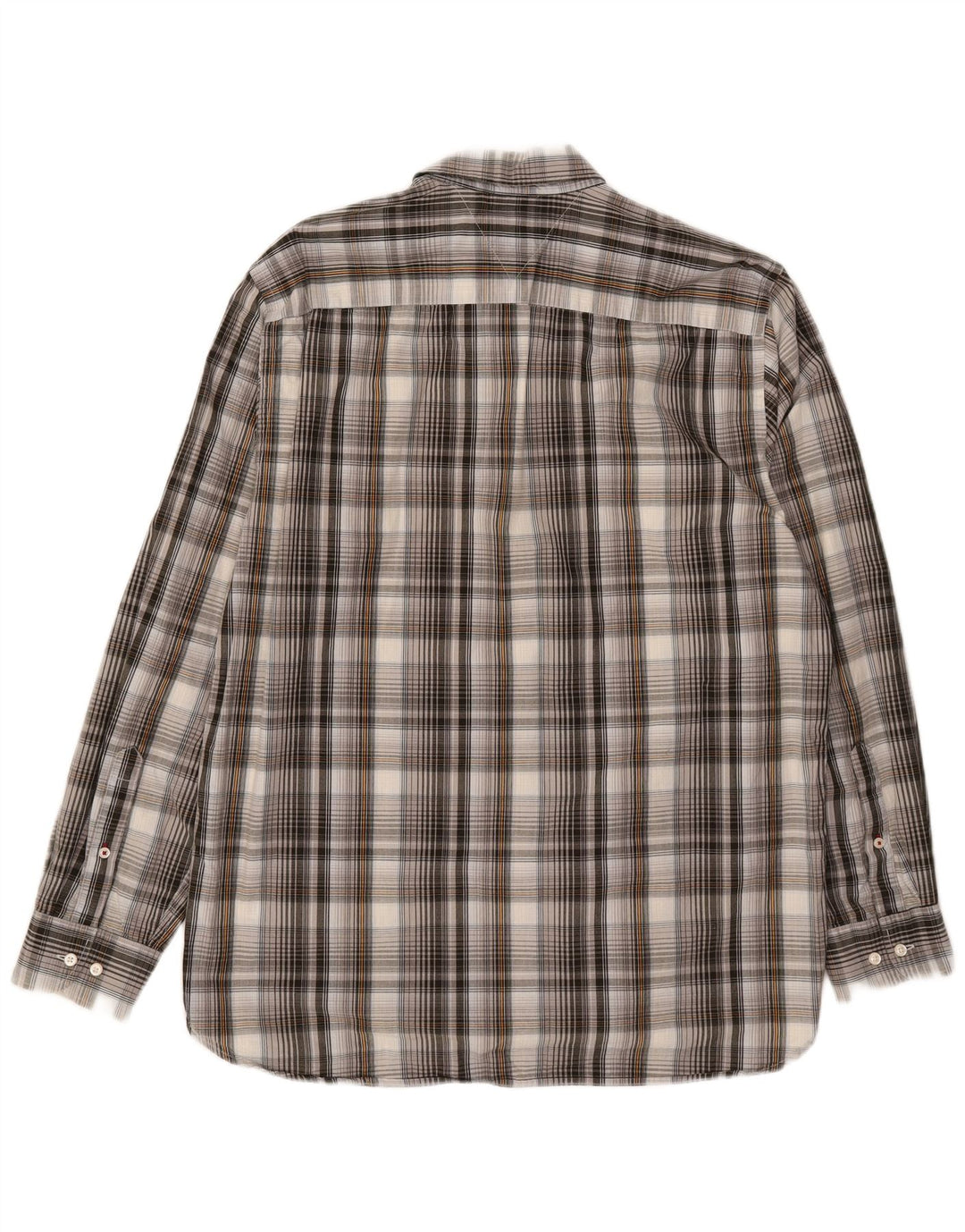 Tommy Hilfiger Chemise Regular Fit XL en coton à carreaux gris pour homme