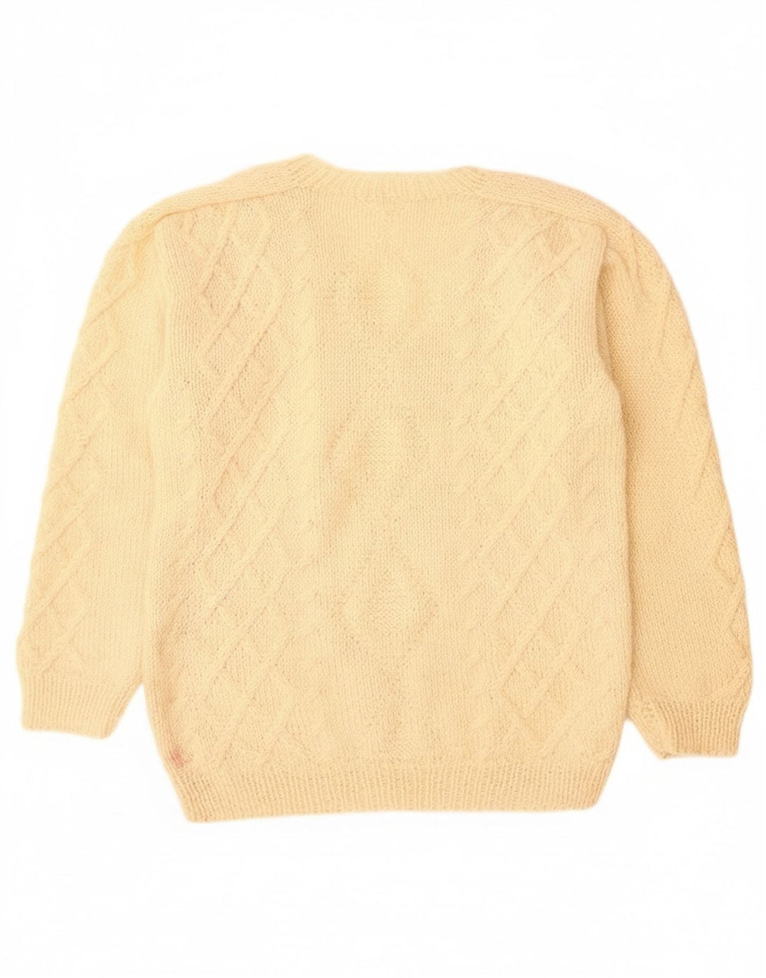 vintage Homme Col V Pull Pull Grand Beige