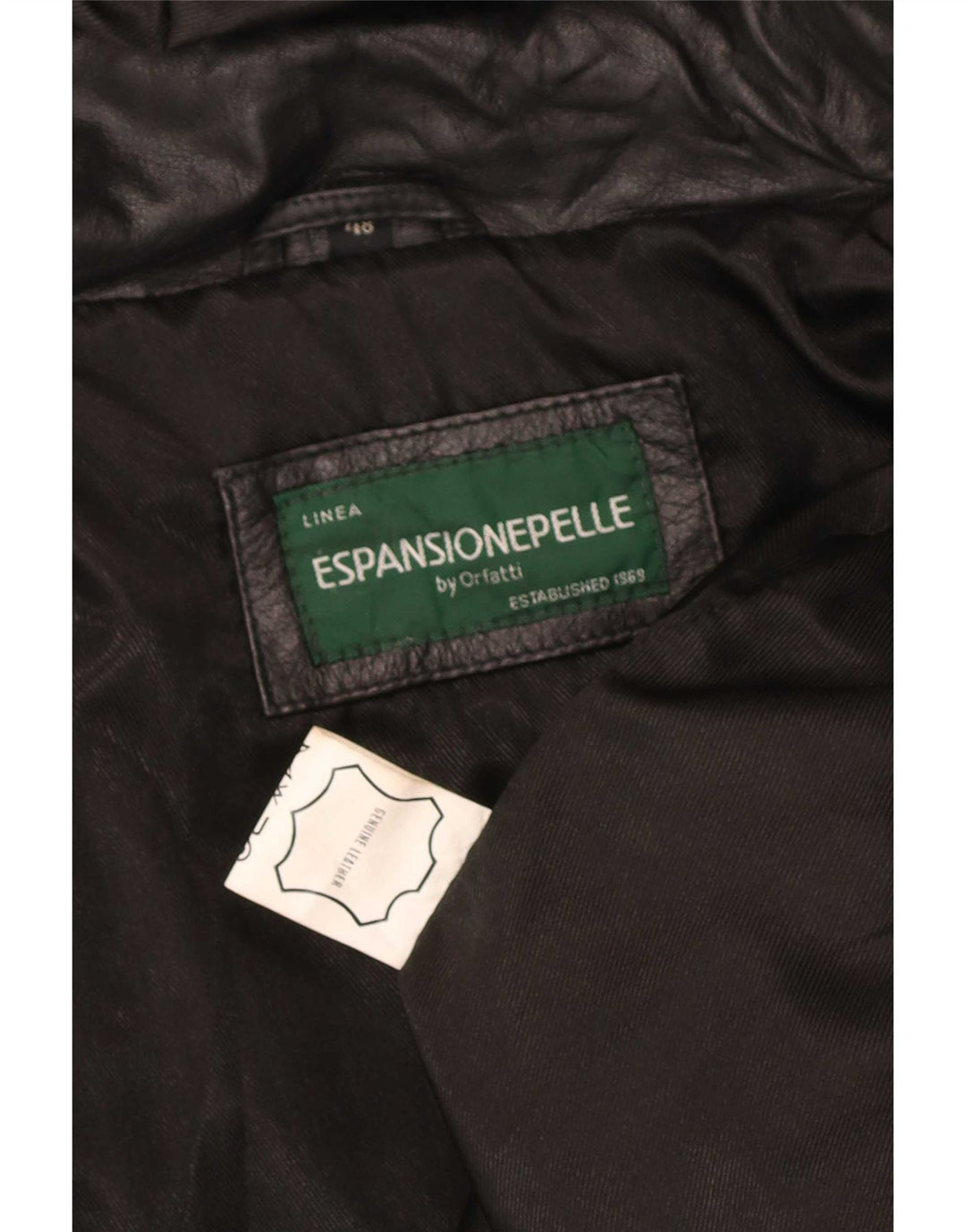 Manteau en cuir à capuche pour femme Orfatti IT 48 XL Noir