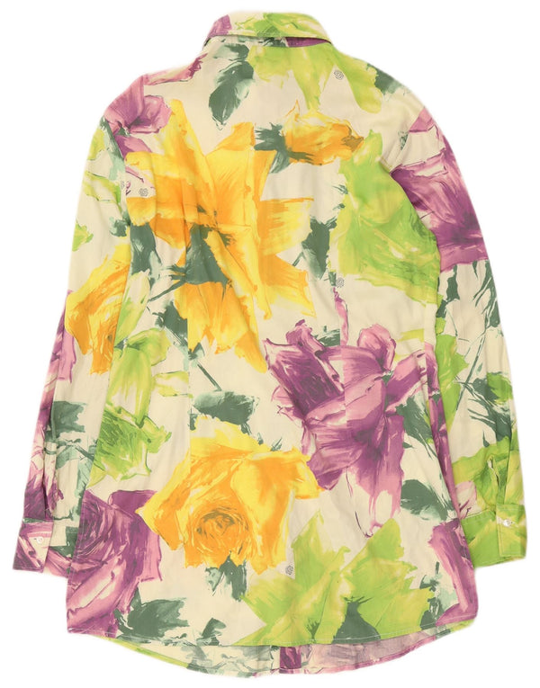 Naracamicie Robe chemise pour femme UK 16 Grand motif floral multicolore