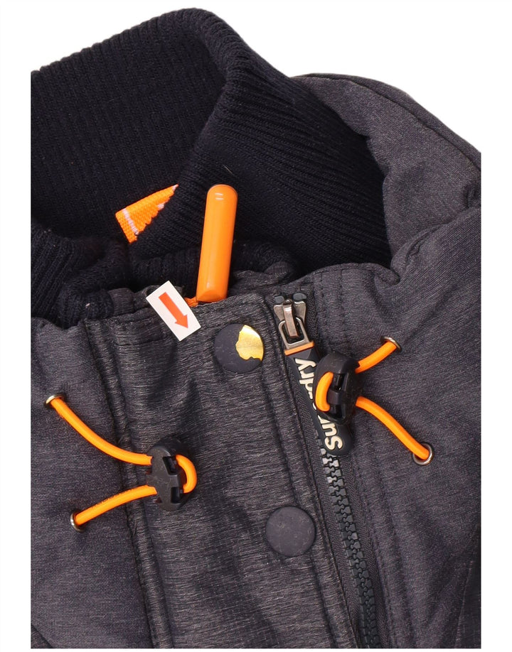 SUPERDRY Veste coupe-vent pour femme UK 14 Bleu moyen Nylon