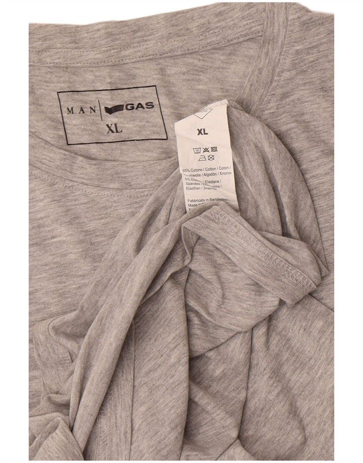 Gas T-Shirt Homme Top XL Gris Coton