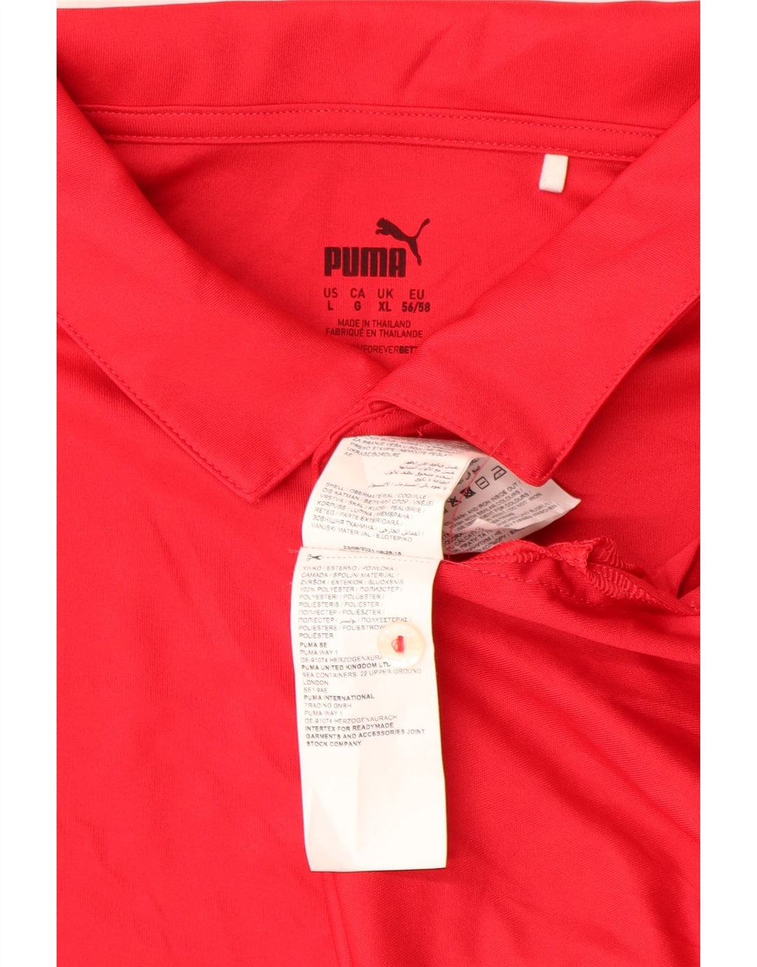 PUMA Polo Homme XL Rouge Polyester
