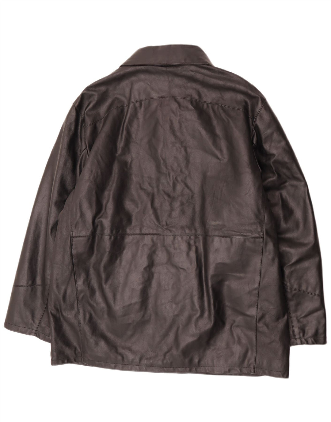 Veste en cuir homme vintage IT 54 2XL Cuir noir