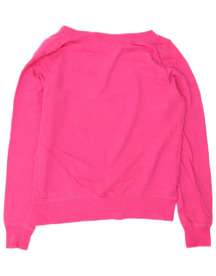 Nike Sweat-shirt graphique pour femme UK 14 en coton rose moyen