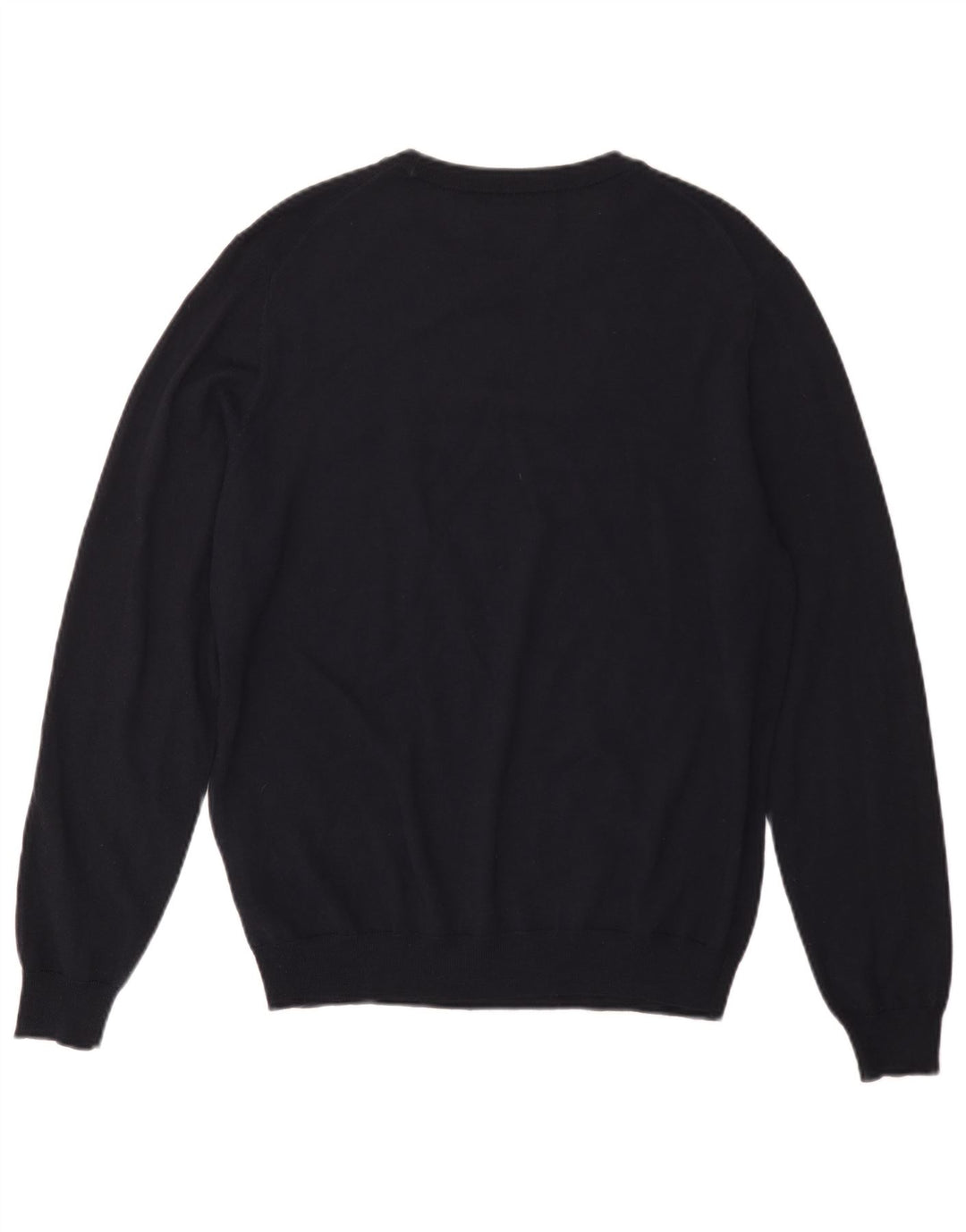 Replay Pull Col Rond Homme Bleu Marine Moyen Laine Mérinos