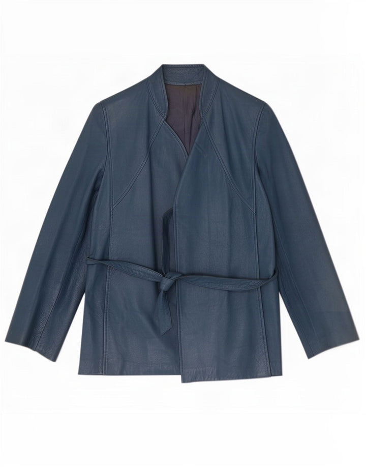 Chagall Veste En Cuir Femme IT 44 Bleu Moyen