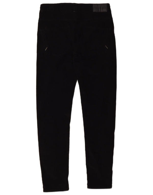 Zara Pantalon skinny en velours côtelé pour homme EU 38 Small W30 L30 Coton noir