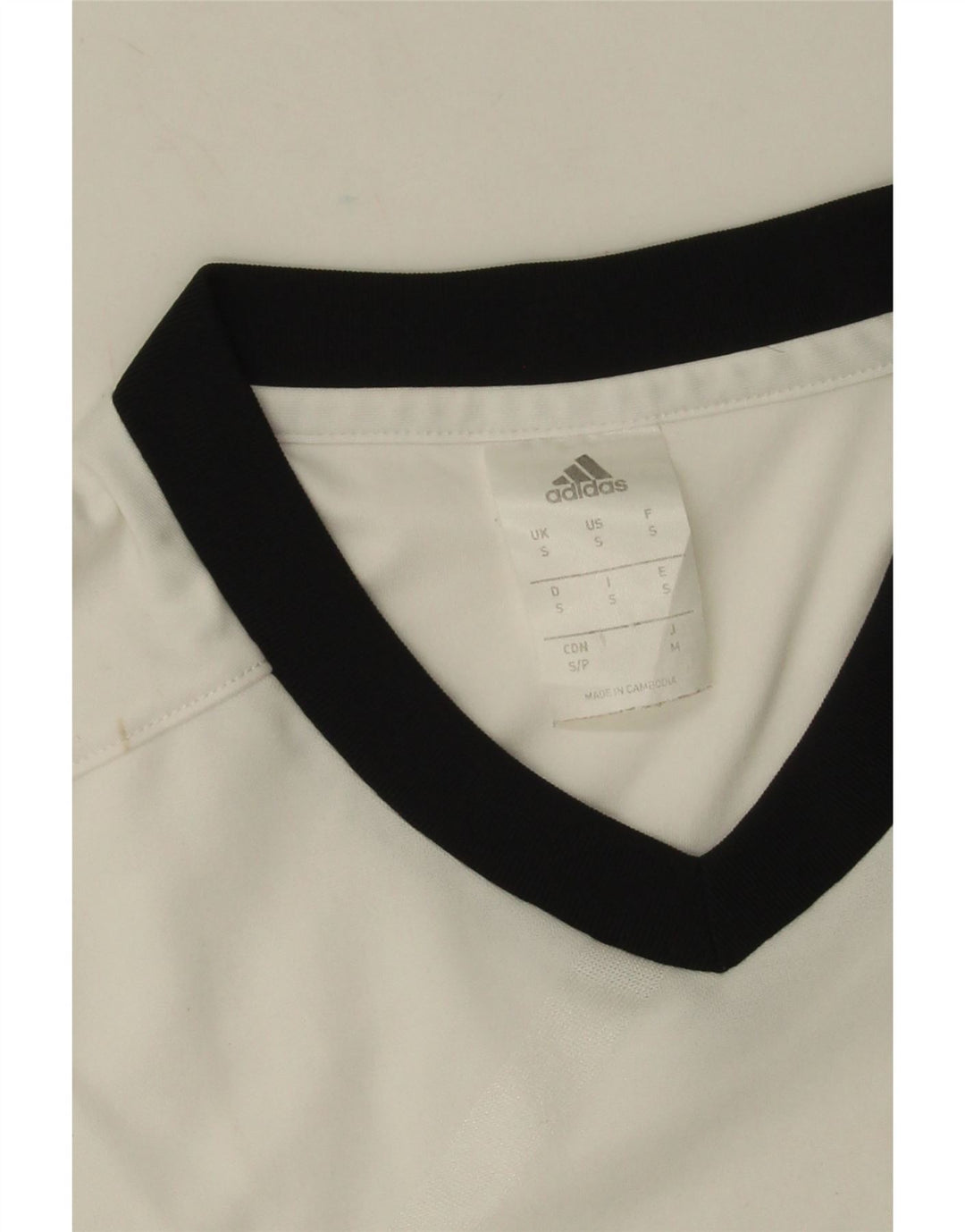 Adidas Hommes Climalite T-Shirt Haut Petit Blanc Polyester