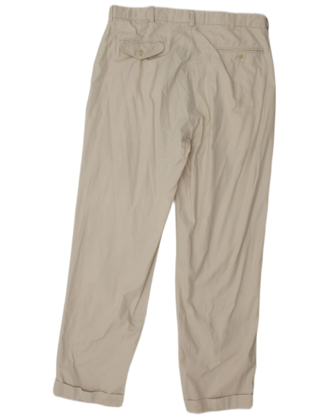 POLO RALPH LAUREN Pantalon Chino Pegged Homme W35 L32 Coton Blanc Cassé