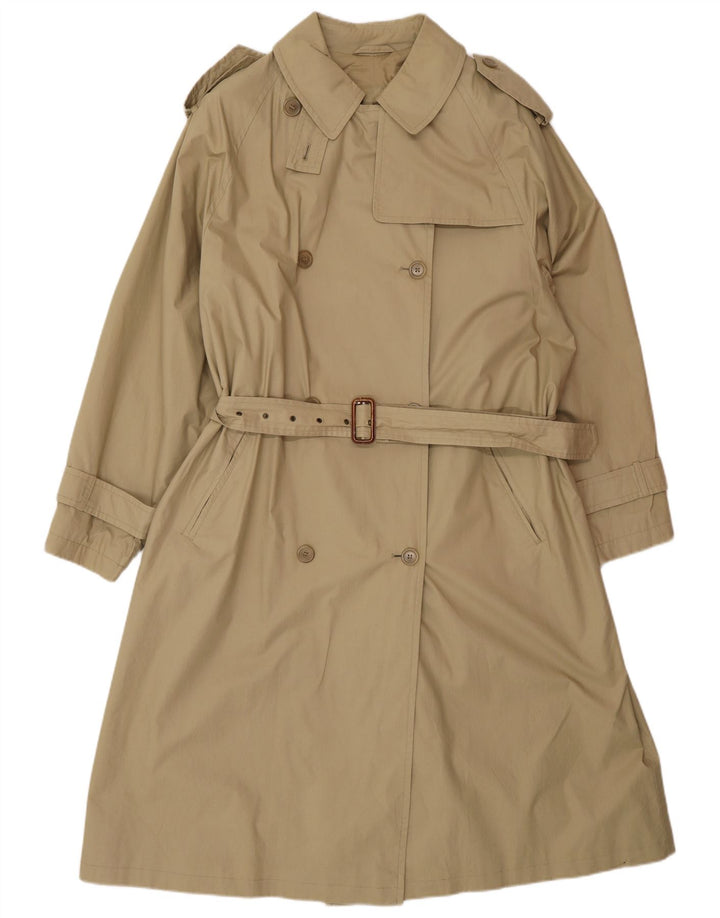 Ombraluce Trench surdimensionné pour femme UK 14 Coton beige moyen