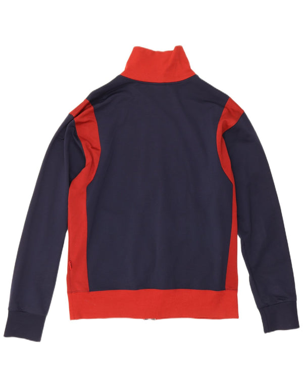Converse Veste de survêtement pour femme UK 16 Large Bleu marine Colourblock